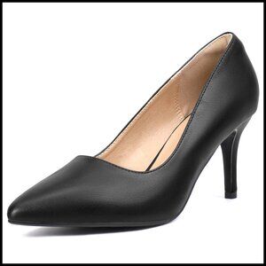 Stiletto Pumps Pointed Toe Elegant Dress Shoes Wedding Prom Office Work